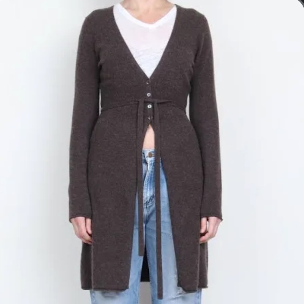 ISO: REPEAT Cashmere Belted Cardigan Sweater